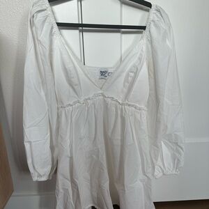 Princess Polly Cream V-Neck Dress